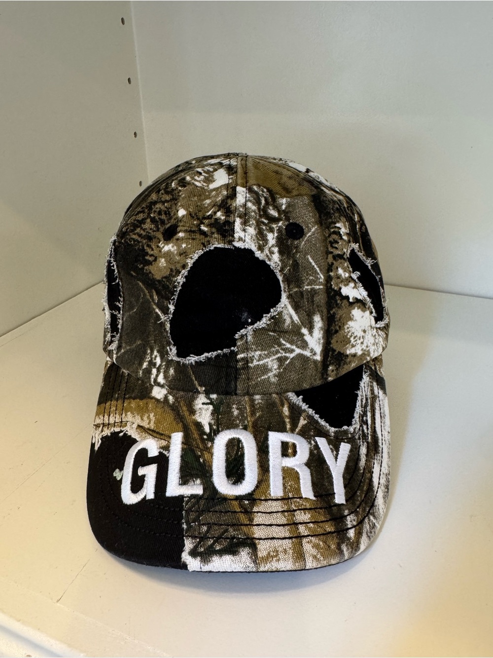 KB rapper - HGA label, GLORY Camouflage Baseball Cap - Olive, Black, White